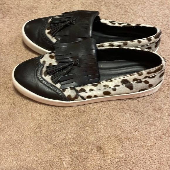 Womens Cole Haan Grandpro Spectator Kiltie Slip on Sneakers, Black/White Sz 11 - Picture 2 of 8